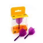 Darts toll és szár egyben Cuesoul ROST AK5 Solid lila, Big Wing toll és hosszú szár