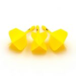 Darts toll és szár egyben Cuesoul ROST AK5 Solid citromsárga, Big Wing toll és hosszú szár