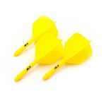Darts toll és szár egyben Cuesoul ROST AK5 Solid citromsárga, Big Wing toll és közepes szár