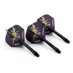 Darts toll és szár egyben Cuesoul ROST AK5 Jazz Metal fekete tündér Std Wing toll és közepes szár