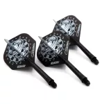 Darts toll és szár egyben Cuesoul ROST AK5 Jazz Metal ezüst, koponya, Std Wing toll és közepes szár