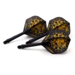 Darts toll és szár egyben Cuesoul ROST AK5 Jazz Metal arany koponya, Std Wing toll és közepes szár