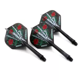   Darts toll és szár egyben Cuesoul ROST AK5 Jazz Metal rózsa, fekete, Std Wing toll és közepes szár