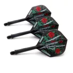 Darts toll és szár egyben Cuesoul ROST AK5 Jazz Metal rózsa, fekete, Std Wing toll és közepes szár