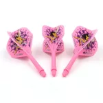 Darts toll és szár egyben Cuesoul ROST AK5 Jazz Metal pink tündér, Std Wing toll és közepes szár