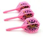 Darts toll és szár egyben Cuesoul ROST AK5 Jazz Metal pink tündér, Std Wing toll és közepes szár