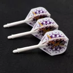 Darts toll és szár egyben Cuesoul ROST AK5 Jazz Metal fehér tündér, Std Wing toll és közepes szár