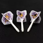Darts toll és szár egyben Cuesoul ROST AK5 Jazz Metal fehér tündér, Std Wing toll és közepes szár