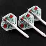 Darts toll és szár egyben Cuesoul ROST AK5 Jazz Metal rózsa, fehér, Std Wing toll és közepes szár