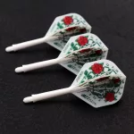 Darts toll és szár egyben Cuesoul ROST AK5 Jazz Metal rózsa, fehér, Std Wing toll és közepes szár