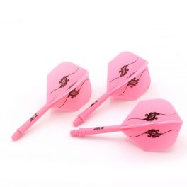 Darts toll és szár egyben Cuesoul ROST AK5 Petals rózsaszín, Standard Wing toll és közepes szár