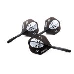 Darts toll és szár egyben Cuesoul ROST AK5 Skeleton fekete, Standard Wing toll és közepes szár