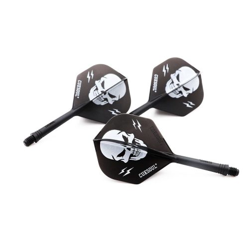 Darts toll és szár egyben Cuesoul ROST AK5 Skeleton fekete, Standard Wing toll és közepes szár