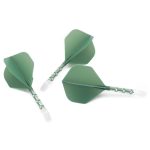 Darts toll és szár egyben Cuesoul ROST T19, zöld-átlátszó, Big Standard Wing toll és hosszú szár