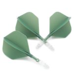 Darts toll és szár egyben Cuesoul ROST T19, zöld-átlátszó, Big Standard Wing toll és rövid szár