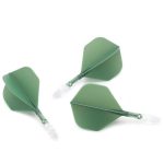 Darts toll és szár egyben Cuesoul ROST T19, zöld-átlátszó, Big Standard Wing toll és rövid szár