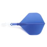 Darts toll és szár egyben Cuesoul ROST T19, kék-átlátszó, Big Standard Wing toll és rövid szár
