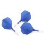Darts toll és szár egyben Cuesoul ROST T19, kék-átlátszó, Big Standard Wing toll és rövid szár