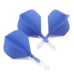 Darts toll és szár egyben Cuesoul ROST T19, kék-átlátszó, Big Standard Wing toll és rövid szár