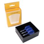 Darts toll és szár egyben Cuesoul ROST T19, kék-átlátszó, Big Standard Wing toll és rövid szár