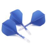 Darts toll és szár egyben Cuesoul ROST T19, kék-átlátszó, Big Standard Wing toll és közepes szár