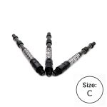 Darts rugós szár Cuesoul TERO AK7P, fekete, C, 44mm