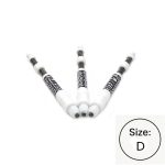 Darts rugós szár Cuesoul TERO AK7P, fehér, D, 47mm