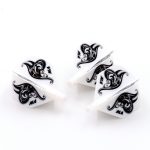 Darts toll Cuesoul TERO AK4, fehér virág mintás, Standard toll