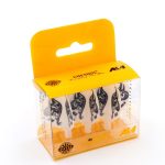 Darts toll Cuesoul TERO AK4, fehér virág mintás, Standard toll