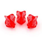 Darts toll Cuesoul TERO AK4, piros virág mintás, Standard toll