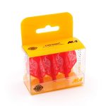 Darts toll Cuesoul TERO AK4, piros virág mintás, Standard toll