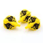 Darts toll Cuesoul TERO AK4, sárga virág mintás, Standard toll