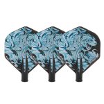 Darts toll Cuesoul TERO AK4, fekete, fehér tigris mintás, Standard toll