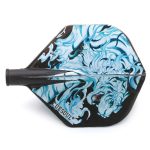 Darts toll Cuesoul TERO AK4, fekete, fehér tigris mintás, Standard toll