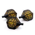 Darts toll Cuesoul TERO AK4, fekete, koponya mintás, Standard toll