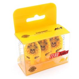   Darts toll Cuesoul TERO AK4, sárga, koponya mintás, Standard toll