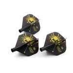 Darts toll Cuesoul TERO AK4, fekete, rák mintás, Standard toll