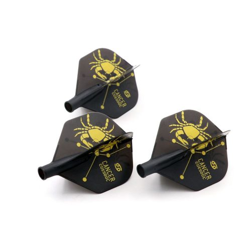 Darts toll Cuesoul TERO AK4, fekete, rák mintás, Standard toll