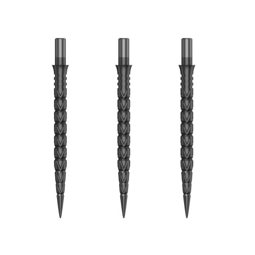 Darts fémhegy Cuesoul Touch Point II V Cuts fémes szürke, 33mm