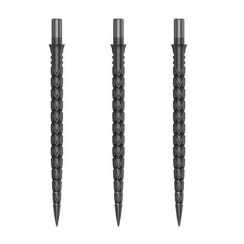Darts fémhegy Cuesoul Touch Point II V Cuts fémes szürke, 41mm