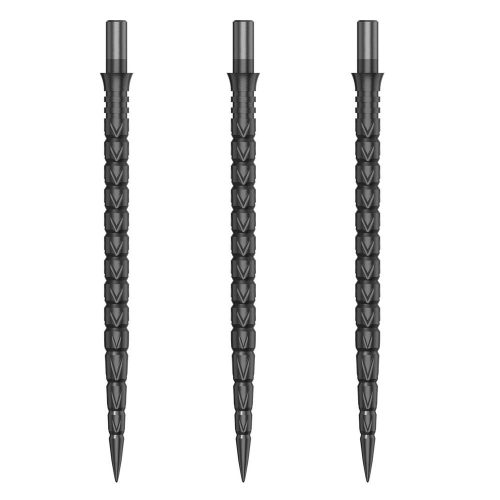 Darts fémhegy Cuesoul Touch Point II V Cuts fémes szürke, 45mm