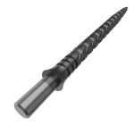 Darts fémhegy Cuesoul Touch Point II V Cuts fémes szürke, 45mm