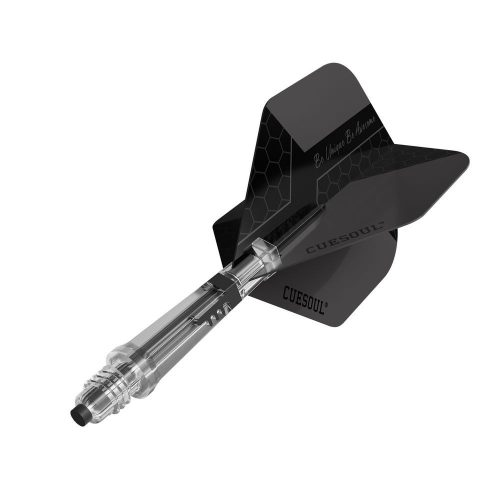 Darts toll és szár egyben Cuesoul KOFF, fekete, Big Standard toll, 3-as méretű karbon szár
