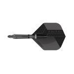 Darts toll és szár egyben Cuesoul KOFF, fekete, Big Standard toll, 4-es méretű karbon szár