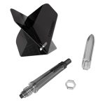 Darts toll és szár egyben Cuesoul KOFF, fekete, Big Standard toll, 5-ös méretű karbon szár