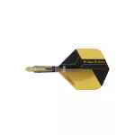 Darts toll és szár egyben Cuesoul KOFF, sárga, Big Standard toll, 3-as méretű karbon szár