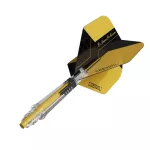 Darts toll és szár egyben Cuesoul KOFF, sárga, Big Standard toll, 4-as méretű karbon szár