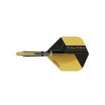 Darts toll és szár egyben Cuesoul KOFF, sárga, Big Standard toll, 4-as méretű karbon szár