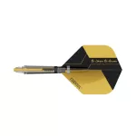 Darts toll és szár egyben Cuesoul KOFF, sárga, Big Standard toll, 5-as méretű karbon szár