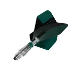 Darts toll és szár egyben Cuesoul KOFF, zöld, Big Standard toll, 1-as méretű karbon szár